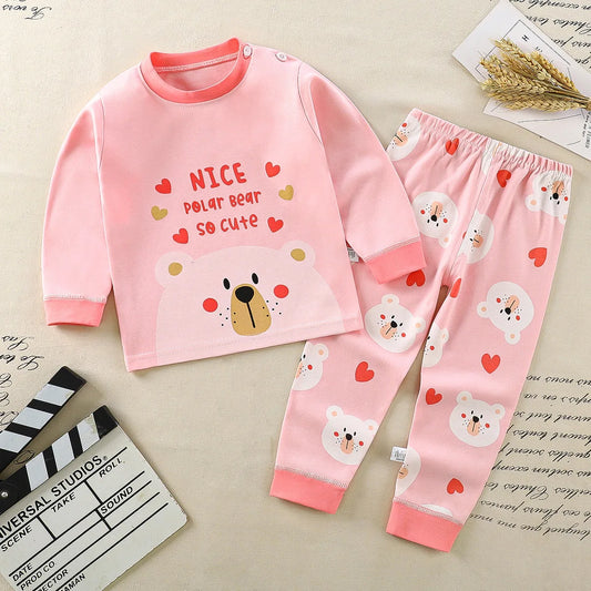 Two Piece Cotton Pajamas-0